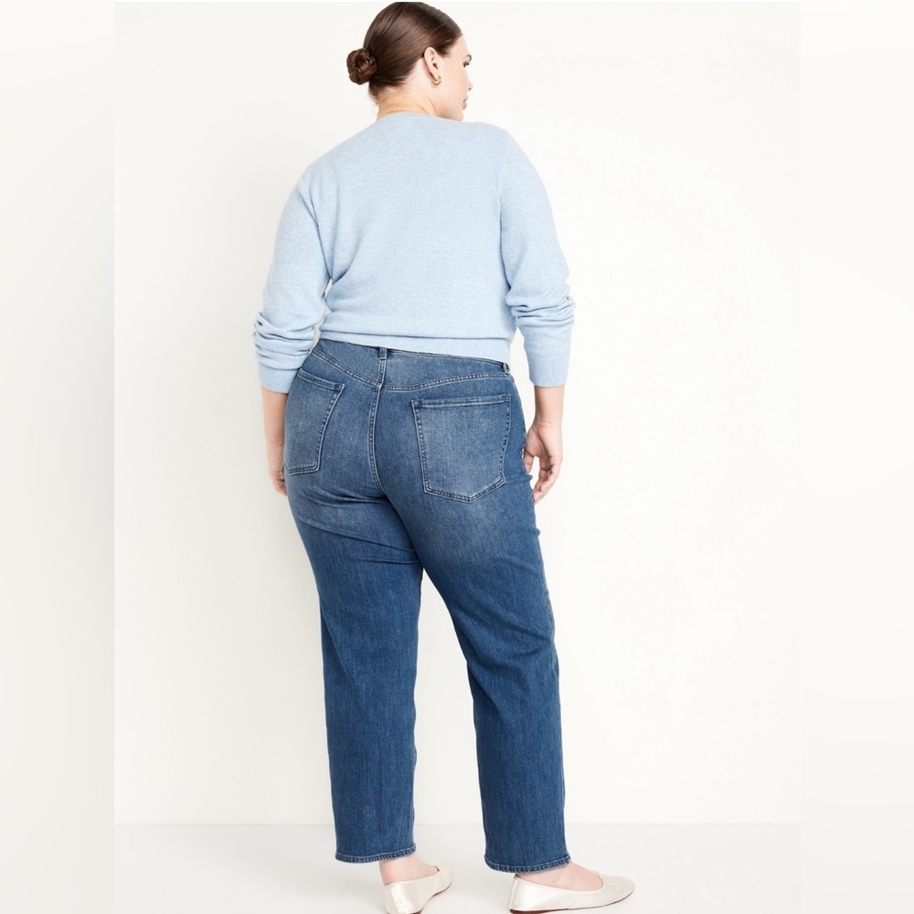 NWT Old Navy High Rise Wow Loose Jean, Sz 16 Tall , Medium Wash Jeans - Picture 7 of 12